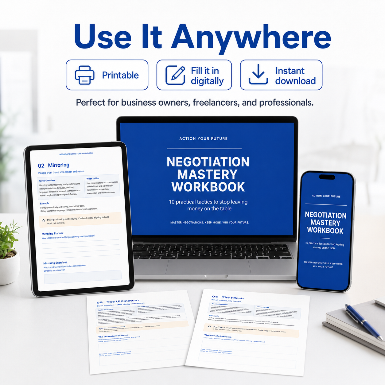 Negotiation Mastery Workbook: 10 Practical Tactics to Stop Leaving Money on the Table